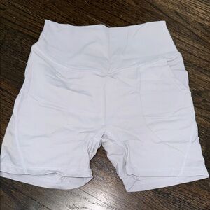 Women's Light Gray Bike Shorts